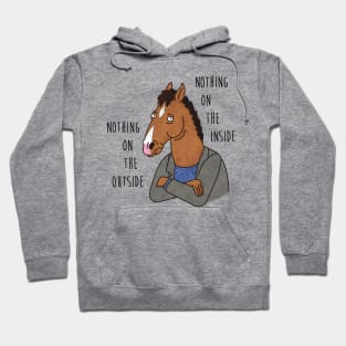 Nothing on the outside, nothing on the inside. Hoodie